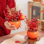 Lễ hội mùa xuân Mô phỏng Bình hoa bằng nhựa Hình chậu hoa Bình cắm hoa