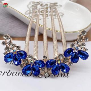 Lấp Lánh Kim Cương Giả Hoa Lược Tóc Phong Cách Trung Hoa cho Tiệc Cưới và Tiệc Sườn Xám