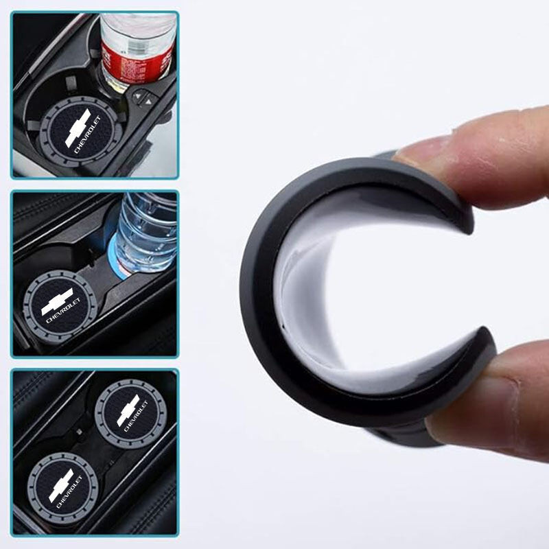 2 Gói Giá Đỡ Cốc Ô Tô Đế Lót Nước Cho Xe Chevrolet Cruze Captiva Lacetti Aveo Trax optra aveo nabira colorado Trailblazer spin, Silicon Chống Trơn Trượt, Phụ Kiện Nội Thất Ô Tô Coaster