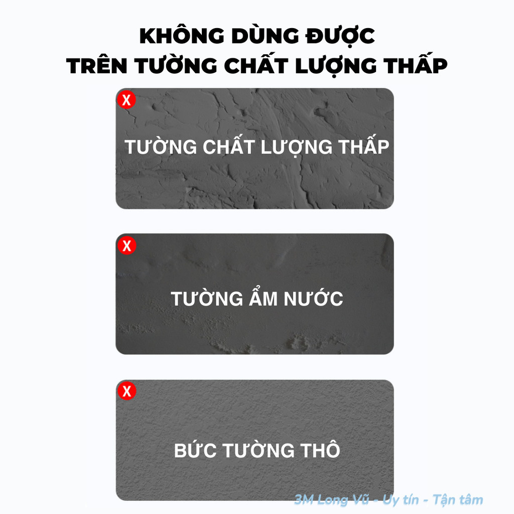 Băng keo 2 mặt siêu dính 3M dán móc treo chuyên dụng - COMBO 10 Miếng