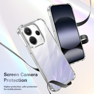 Dành Cho Redmi Note 14 4G Ốp điện thoại Pha Lê Trong Suốt Cứng Chống Sốc 4-Corner Vỏ Mỏng Chống Sốc
