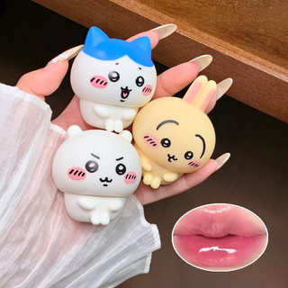 HỒNG BEAR Son Bóng CHIIKAWA Son Bóng Matte Lip Mud Dưỡng Ẩm Gương Son Môi