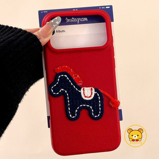 Ốp Điện Thoại Sang Trọng Pony Năm Mới Cho OPPO A6 GT Max A6i A5 Pro A3i Find X9 X8 X8S + Pro X7 X3 Lite 5G 4G Phim Hoạt Hình Ngựa Da PU Mềm Ốp Lưng Chống Sốc Dễ Thương