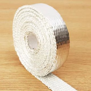 Băng quấn nhiệt ống xả chịu nhiệt sợi thủy tinh, băng keo nhôm 5M cho ô tô, xe máy, xe tải