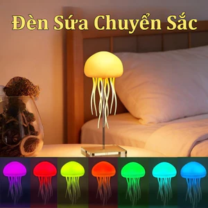 Điều khiển bằng giọng nói Nhảy múa Đèn sứa, Đèn Ngủ Đổi Màu Đa Sắc, Đèn Treo Trang Trí Phòng Khách/Phòng Ngủ