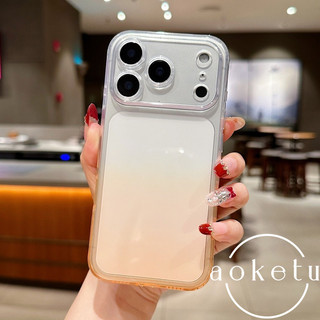 Ốp điện thoại TPU trong suốt gradient siêu mỏng thích hợp cho iPhone17 Pro max làm mát toàn diện Air trong suốt cao chống rơi