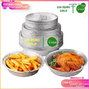 { SỈ SET 10 cái } Giấy bạc SIZE 22cm đựng thực phẩm dùng cho nồi chiên không dầu 22cm tiện lợi