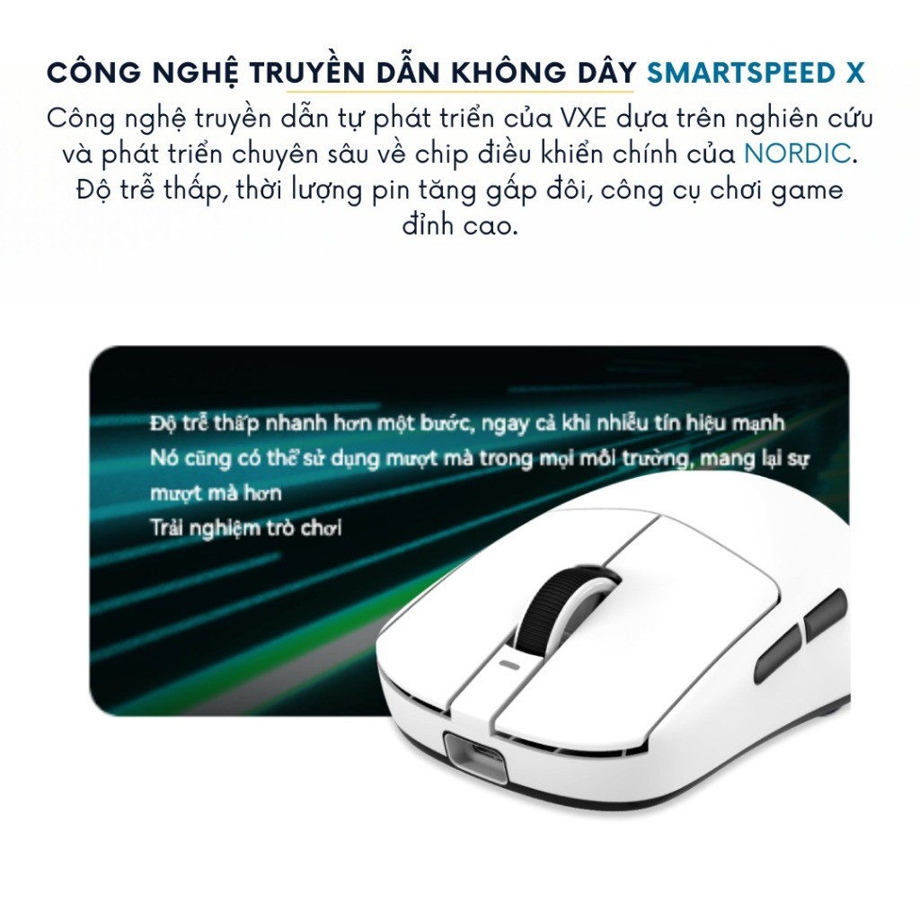 [⚡NEW Cực Hot] Chuột Gaming Không Dây VXE R1 SE Plus - PAW3395 SE & PIN 130H - Hiệu Năng Esport- 40G | BigBuy360 - bigbuy360.vn