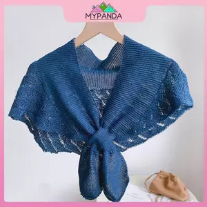 MYPANDA Ấm Khăn Choàng Dệt Kim Màu Trơn, Phù Hợp Mặc Ngoài Khi Đi Ra Đường Mùa Hè