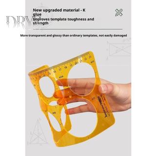 (TFT) Mẫu Thước Đo Hình Bầu Dục Tròn Thước Bền K Nhựa Thiết Kế Vẽ Đồ Nội Thất Kiến Trúc Sư Mẫu Soạn Thảo Thước MỚI
