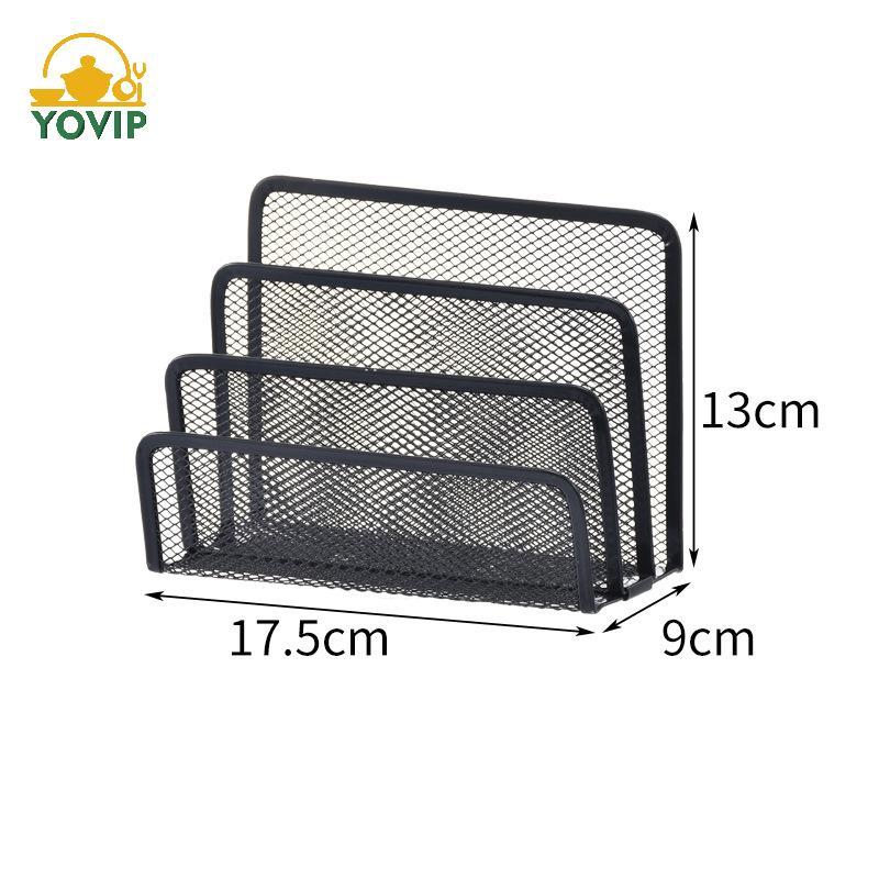 YOVIP Giấy Khay Sổ Tay Đứng Ra Bàn 3 Lớp Bla Kim Loại Sắt Lưới Giá Đỡ Cho Tạp Chí Tập Tin Sách Ra Tổ Chức Văn Phòng VN