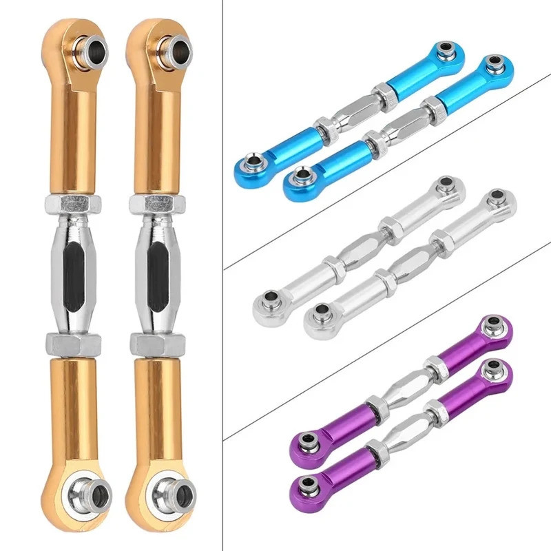 RC 2 Cái 106017 166017(06016 08042) Liên kết lái nhôm cho HSP 1 / 10 94108 94107 94111 94166 94188 Bộ phận nâng cấp xe tải Buggy