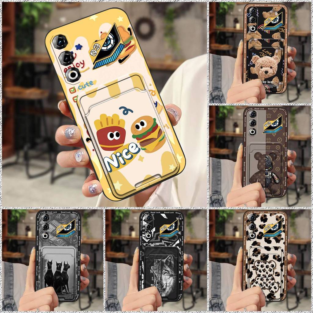 Ốp điện thoại TPU bọc toàn bộ cho ZTE Nubia Neo3 GT 5G, khe cắm thẻ, chống bụi, chống thấm, chống va đập, thiết kế graffiti hoạt hình, bảo vệ mặt sau