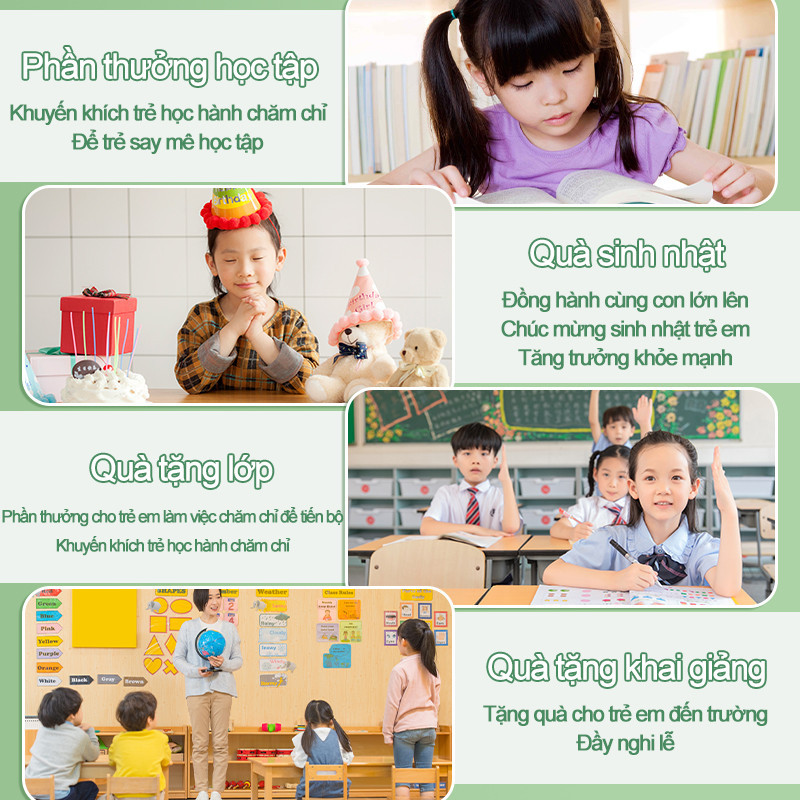 Bộ Văn Phòng Phẩm Bộ Quà Tặng Noel Cho Học Sinh Dễ Thương - Đồ Dùng Học Tập Hoạt Hình Gồm Bút, Sổ, Túi Xinh Xắn