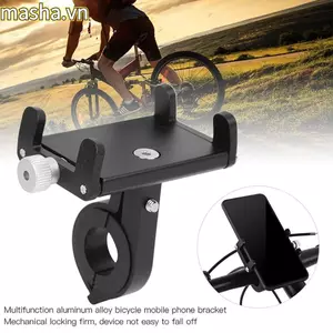 Giá đỡ điện thoại bằng hợp kim nhôm, điều chỉnh được, dùng cho cả xe đạp và xe máy