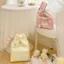 Túi đeo tay OLVIDO, Túi đựng đồ trang sức phong lan satin pha lê, Túi xô nhỏ cầm tay sáng bóng thanh lịch cổ điển cho bé gái nữ