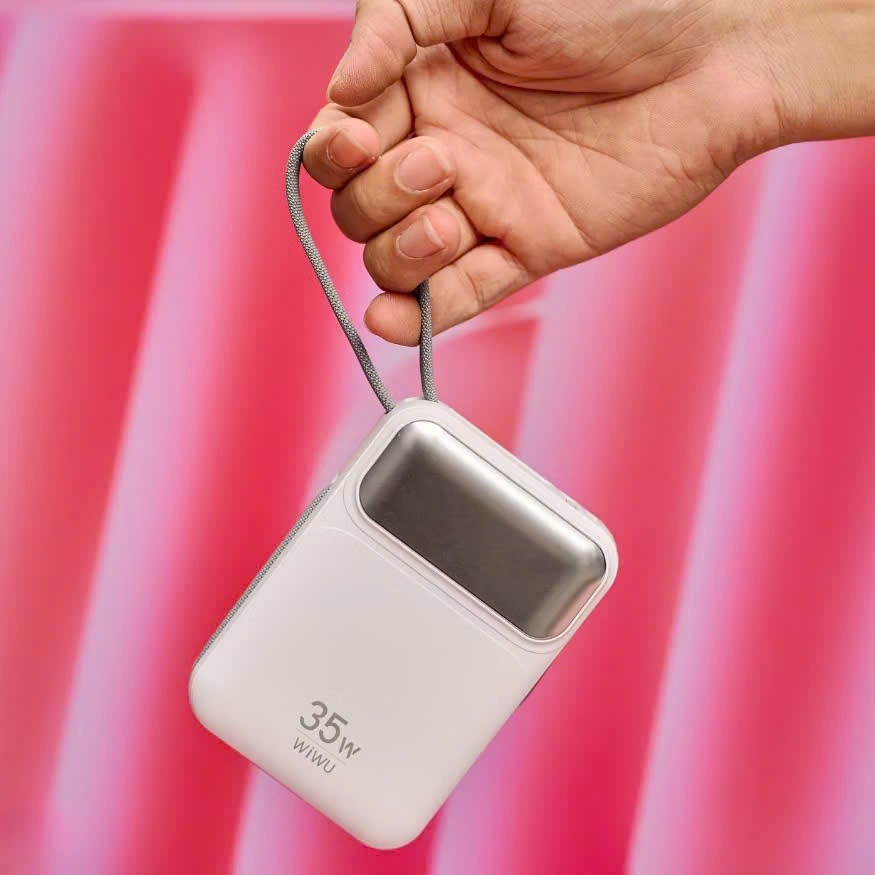 [Chính Hãng] Pin Sạc Dự Phòng 20000mAh WiWU Galaxy Series Wi-P036 - Sạc Nhanh 35W, Đạt Chuẩn 3C, Kèm 2 Cáp C & Lightning
