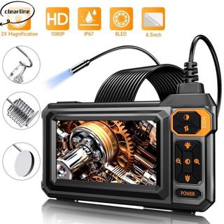 Camera nội soi CLEARLINE, Camera Borescope 4,3 Inch 1080P HD, Camera kiểm tra bán kỹ thuật số 16,4FT IP67 Dụng cụ thoát nước rắn