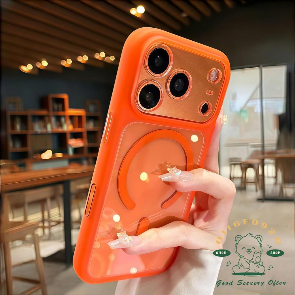 【 Ốp lưng iPhone17 】 Vỏ điện thoại từ tính nhạy cảm với da Macaroon iphone17 Pro Max 16 15 cho vỏ iPhone Vỏ mềm silicon TPU chống sốc