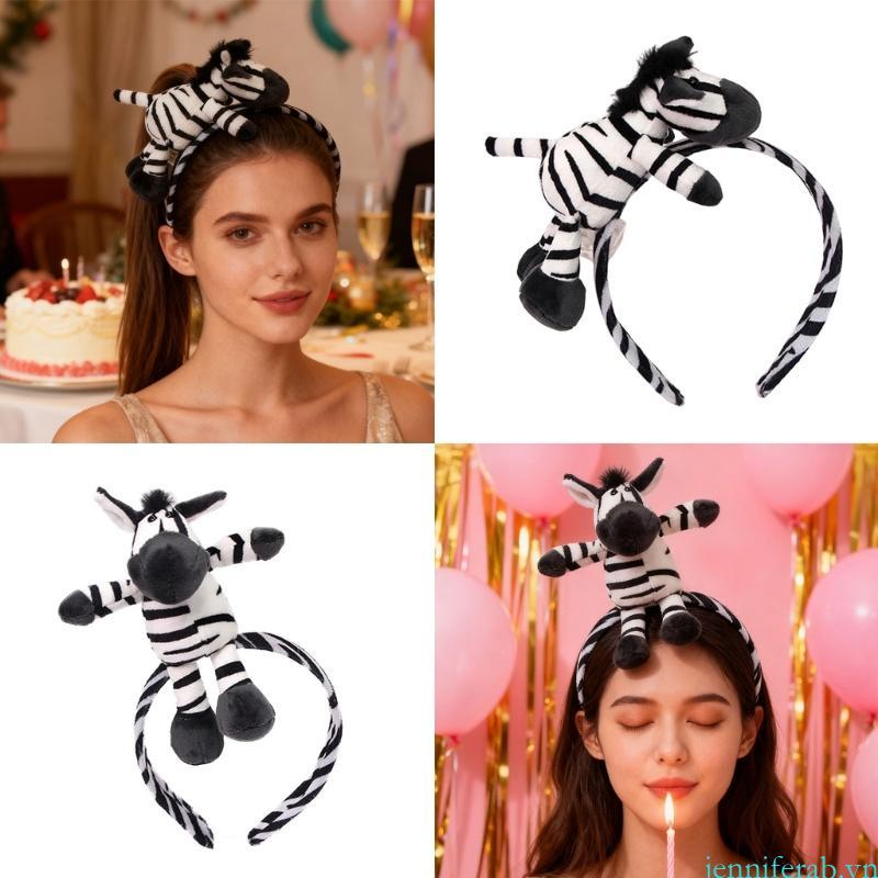 Jenniferab Mũ Đội Đầu Hình Ngựa Vằn, Thích Hợp Cho Sự Kiện