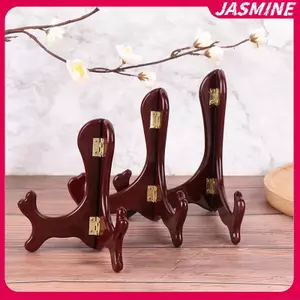JASMINE Gỗ Giá Đỡ Gỗ Bàn Cưới Thẻ Ảnh Đứng Tấm Hiển Thị Giá Đỡ Trang Trí Nhà JASMINE