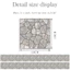 LA015 Giả Da Ngói Miếng Dán Retro Cobblestone Sàn Miếng Dán Trang Trí Nhà Cửa Tự Dính Chống Thấm Nước DIY Dán Tường