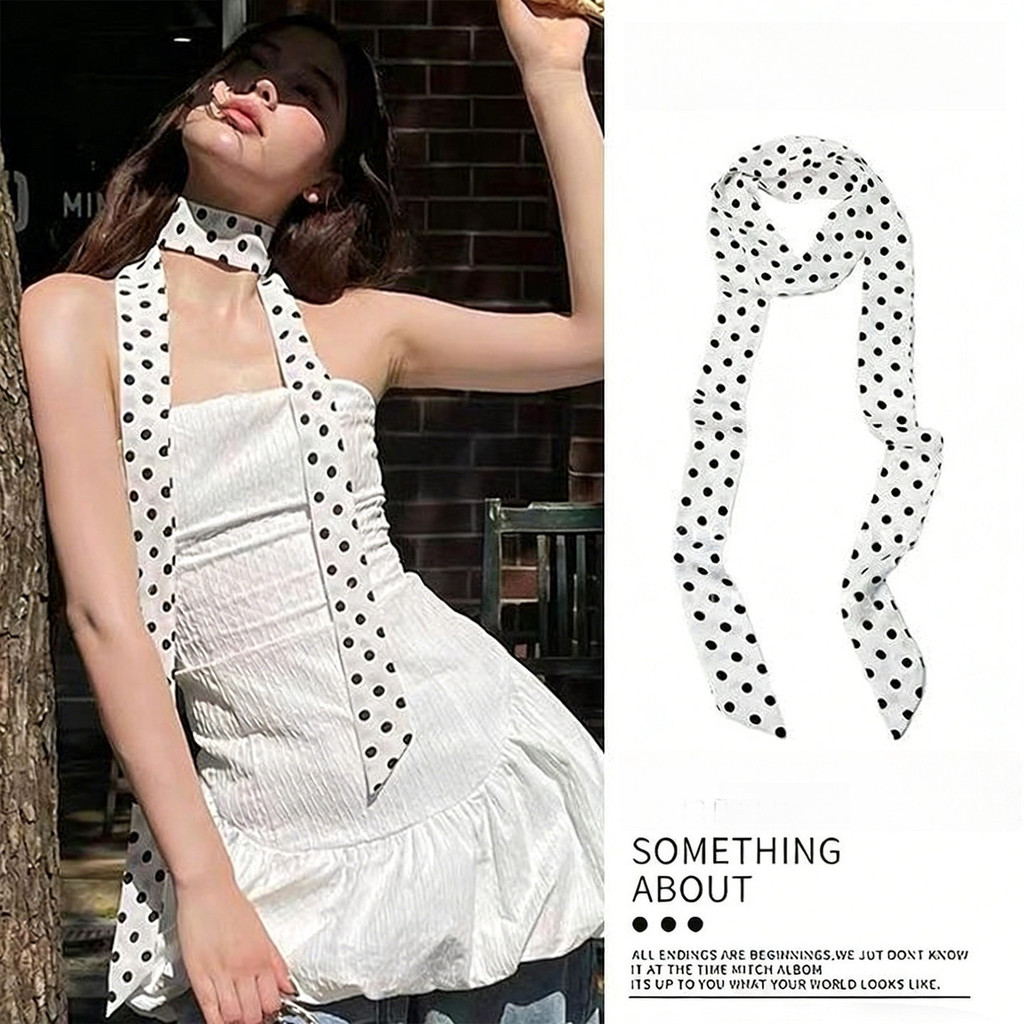 Khăn lụa nhỏ nữ phong cách Hàn Quốc, phù hợp với xu hướng Instagram