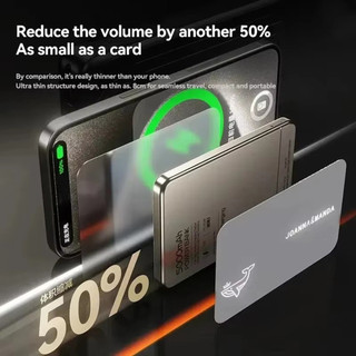 [JLK] Sạc dự phòng từ tính 10000mAh Sạc không dây Qi 2 PD20W Sạc siêu nhanh Powerbank cho iPhone Samsung Xiaomi Android di động Pin sạc dự phòng