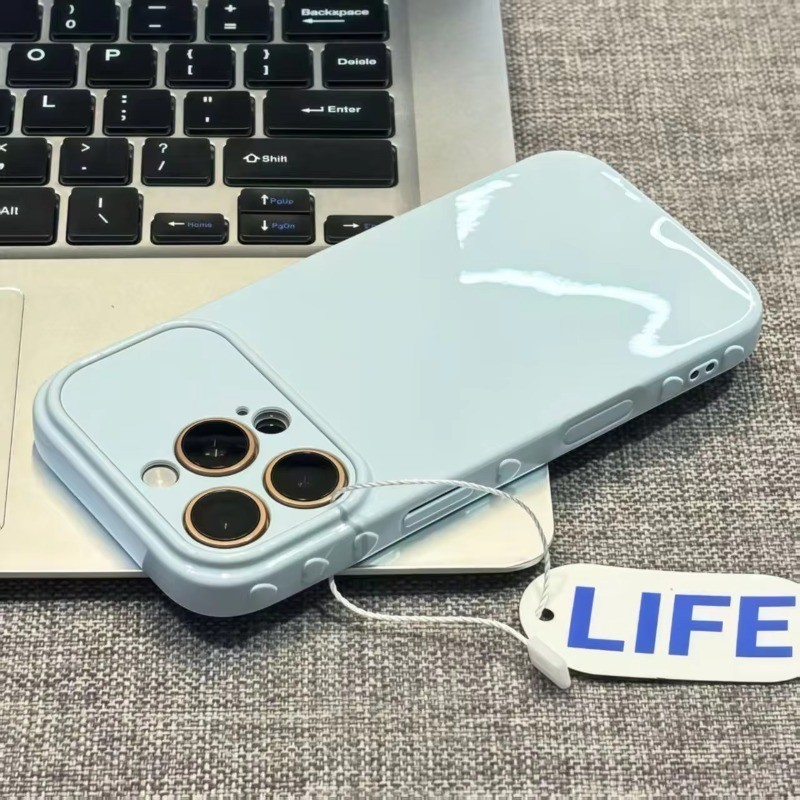 Ốp điện thoại silicon TPU mềm hình trái tim tình yêu 3D dễ thương cho iPhone 17 16 15 14 13 12 11 Pro Max Plus Vỏ chống sốc