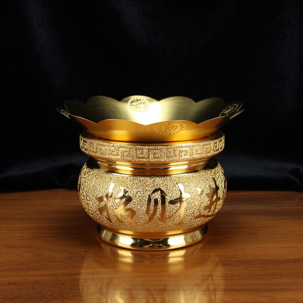 Khay Hứng Tàn Hương Bàn Thờ Hợp Kim Mạ Vàng Cao Cấp Chống Bám Tro Tàn Sạch Sẽ Khay Hứng Nhang Kim Loại Trang Trọng