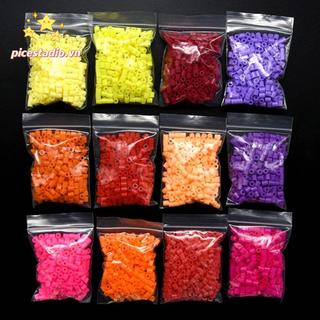 PICESTADIO 500 Chiếc 5mm Cầu Chì Hạt, Máy ép Nhiệt Handmade Handmade DIY Perler Hạt, Quà Tặng Độ Trong Suốt Cao Pixel Xếp Hình Hạt Sắt Đồ Chơi Trẻ Em
