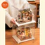 Rolife DIY Nhà Búp Bê Chống Bụi Hiển Thị Ốp Lưng Trong Suốt Acrylic Như Hộp Bảo Quản Đồ Chơi Trang Trí Nhà Tổ Chức VQRH