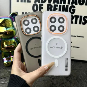 Ốp điện thoại mờ mờ từ tính dành cho doanh nghiệp siêu mỏng cho Xiaomi Poco M8 Pro M7 M6 Pro 5G 4G M7 Plus Vỏ bảo vệ PC không dây chống sốc