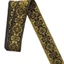 Viền vải hoa Boho dân tộc SMILE, Viền vàng đen trắng Ruy băng vải dệt Jacquard, Phụ kiện ren vàng phẳng Viền họa tiết hình học truyền thống