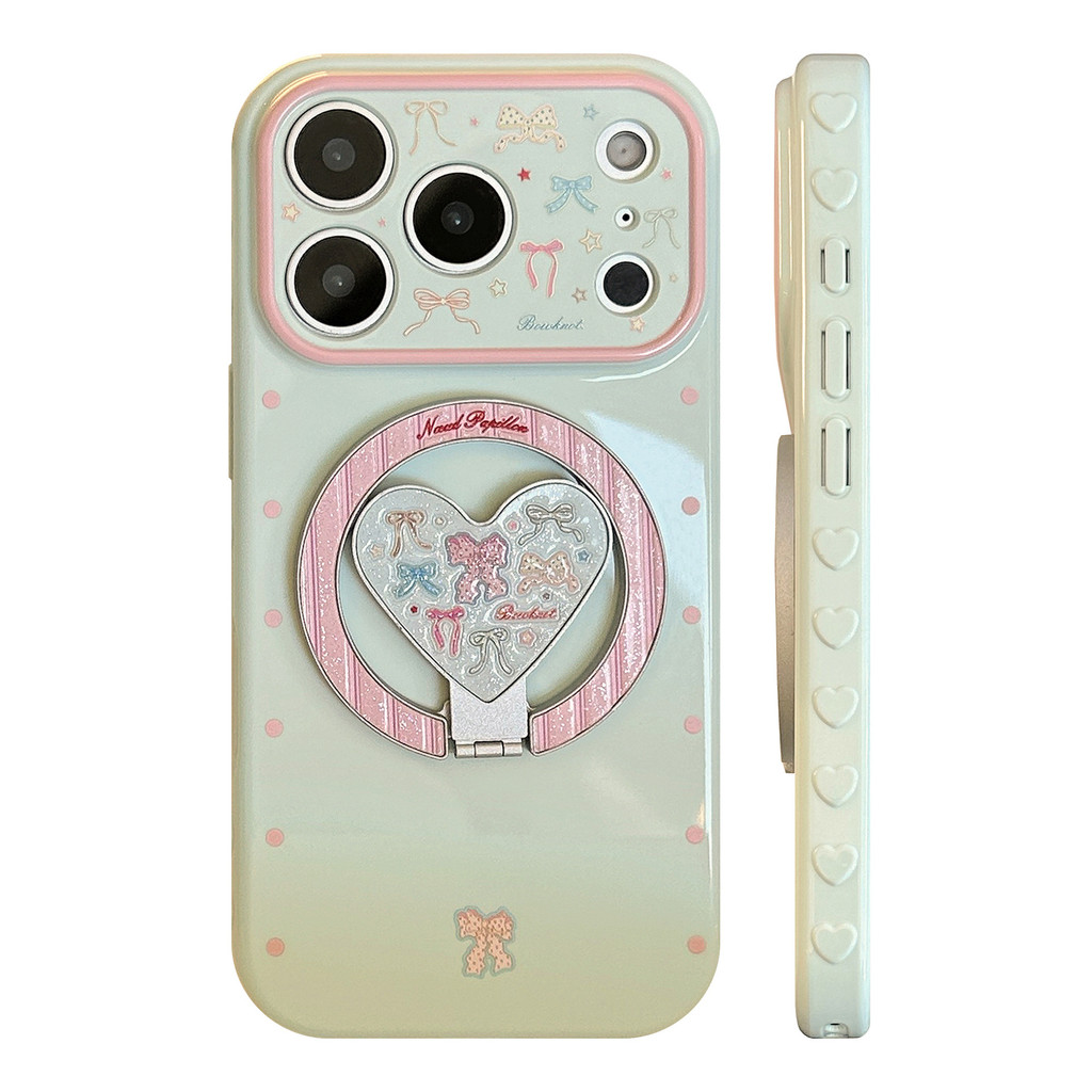 Ốp Lưng Điện Thoại Thắt Nơ Xanh Cho IPhone 17 Pro Max 17 16 15 14 13 Ốp Điện Thoại Chống Rơi FIHS