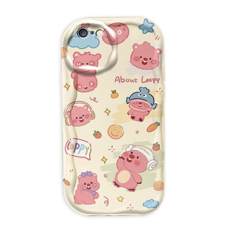 Thích Hợp Cho iPhone 6 6S 6 Plus 6S Plus 7 8 Plus SE 2020 3D TPU Mềm Hoạt Hình Dễ Thương Loopy Vỏ Điện Thoại Chống Sốc