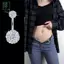 Nhẫn Nút Rốn Bóng Pha Lệ từ Thép Không Gỉ và Zircon - Phụ Kiện Xỏ Rốn Dễ Thương