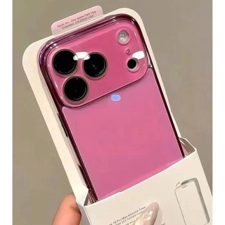 Ốp Bảo Vệ Camera Kính Cường Lực Sang Trọng Cho iPhone 17 16 15 14 13 12 11 Pro Max Mạ Ốp điện thoại Cứng Chống Sốc