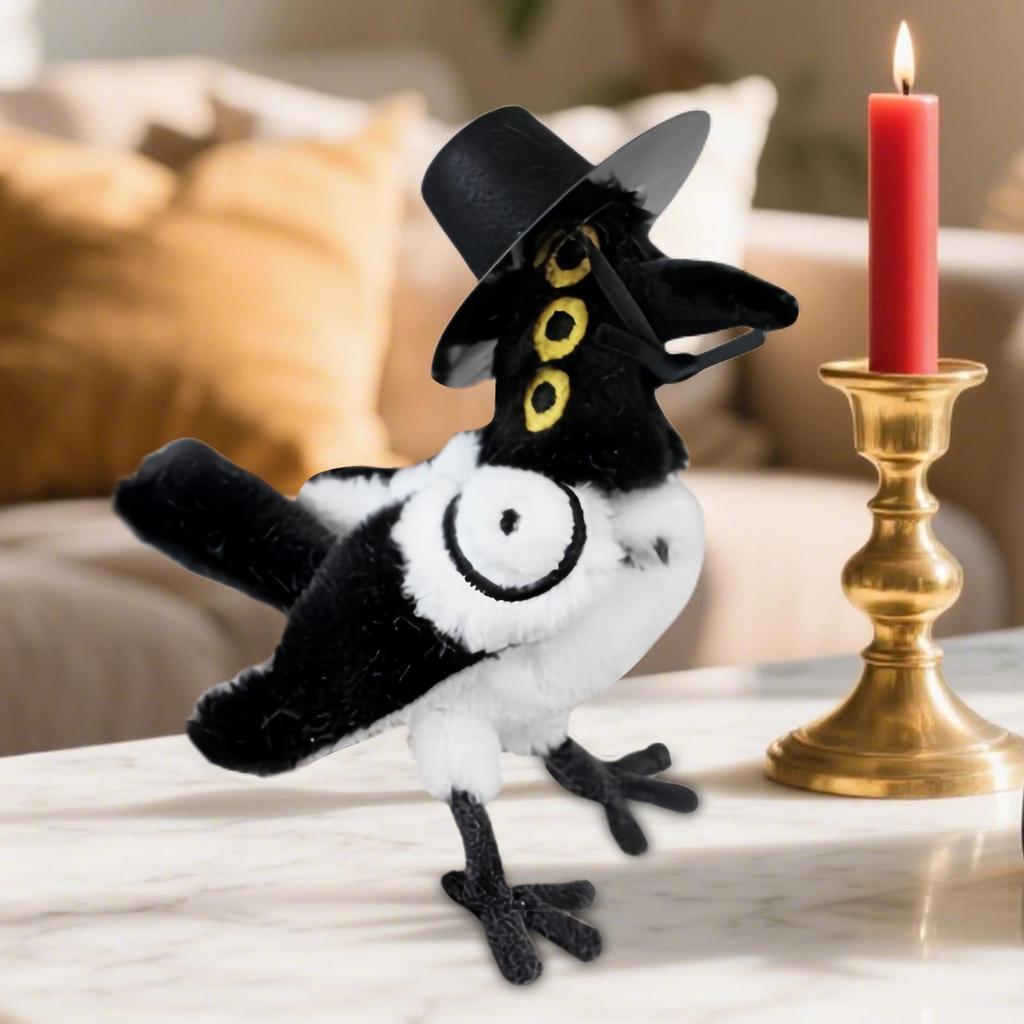 For Devil Hunter Plush Animals Movie Character Three-Eyed Bird Plushie Plush Stuffed Animal Toys for Children junlavn
