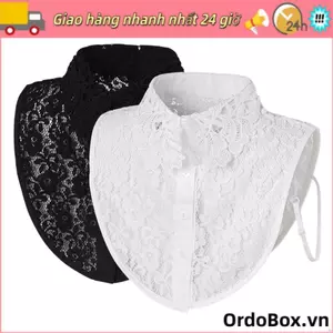 ORDOBOX Cổ giả khăn quấn cổ DIY tháo rời, ren điều chỉnh cho quần áo nữ bé gái