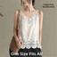 YRBWD Thêu Camisole, Vải Lanh Cotton Thiết Kế Cổ Chữ V Dây Đeo Spaghetti, Đa Năng Rỗng Móc Hoa Retro Bohemian Hoa Thêu Áo Cho Nữ