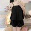 Bộ đồ ngủ dây đeo phong cách Hàn Quốc, mát mẻ cho mùa hè, quần short thoải mái, phù hợp mặc tại nhà.