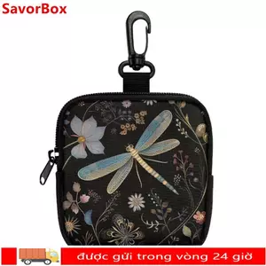 Ví SAVORBOX, Ví đựng tiền xu bền Mini, Túi đựng đồ in hình chó mèo chống thấm nước Quà tặng bạn bè