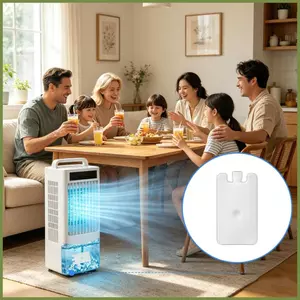 Cooler Ice Packs Làm mát mỏng Khối đông di động Khối làm mát Ice Pack cho quạt điều hòa Cắm trại ngoài trời kouvn