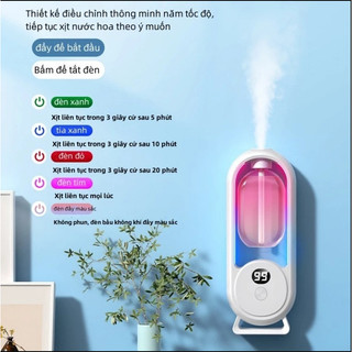 Máy Xịt Thơm Phòng Tự Động Máy Khuếch Tán QINGTING Tinh Dầu 5 Chế Độ Xông Hương Thơm Nhẹ Dịu