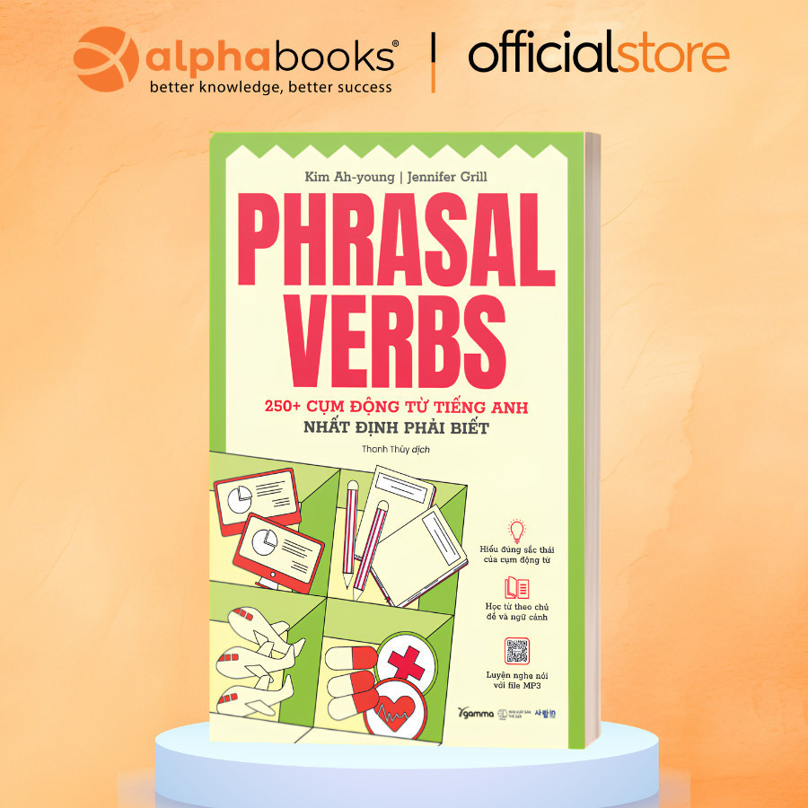 Sách - PHRASAL VERBS: 250+ cụm động từ + EXPRESSIONS FOR ENGLISH SPEAKING: 1 Ngày 5 Cụm 6 Từ (Gamma)