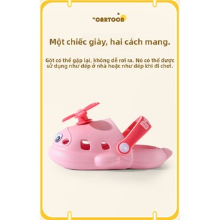 [Dép trẻ em trên máy bay nhỏ dễ thương] Cánh quạt xoay cho trẻ em Chất liệu EVA vui nhộn không giới hạn Nhẹ thoải mái Chống trượt thoáng khí