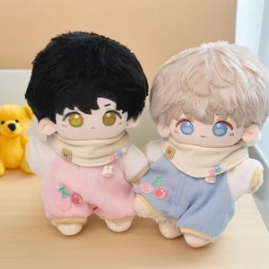 Quần áo búp bê Cotton 10-20cm Quần áo trẻ em Không thuộc tính dáng rộng thoải mái Bộ áo liền quần ngồi Bộ đồ ngủ