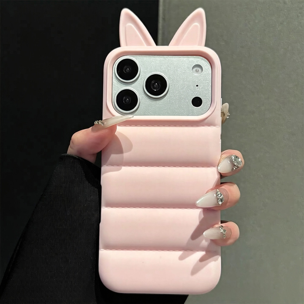 Ốp điện thoại mềm tai sọc cho iPhone 17 Pro Max 16 15 14 13 Pro Max Vỏ bảo vệ chống sốc