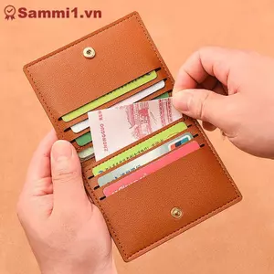 Túi đựng thẻ nhỏ gọn ZK cho ID ngân hàng, Giấy phép lái xe, Từ hóa chống De, Giữ 1 PC. VN